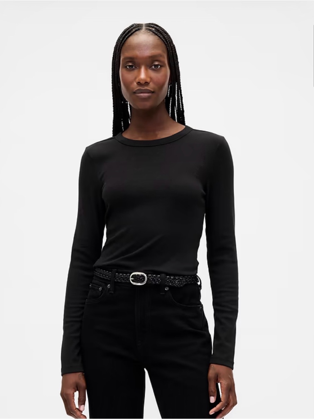 GAP | Modern Crewneck Long Sleeve XL Black